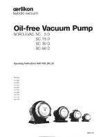 Preview for 1 page of Oerlikon Scrollvac SC 30D Operating Instructions Manual