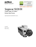 Preview for 1 page of Oerlikon Sogevac SV28 BI Operating Instructions Manual