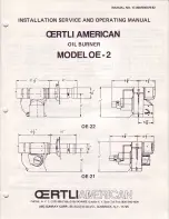 OERTLI AMERICAN OE-2 Series Installation Service And Operating Manual preview