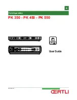 Preview for 1 page of OERTLI PK 350 User Manual