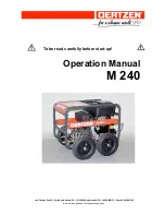 Preview for 1 page of Oertzen M 240 Operation Manual