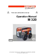 Preview for 1 page of Oertzen M 320 Operation Manual