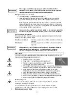 Preview for 11 page of Oertzen M 500 Operation Manual