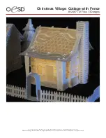 OESD Christmas Village: Cottage with Fence Quick Start Manual preview