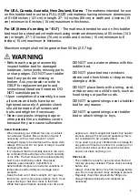 Preview for 3 page of Oeuf 1TB002-Series Instructions For Safe Use