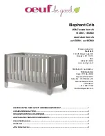 Oeuf Elephant Crib User Manual preview