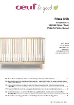 Oeuf Rhea Crib Instructions For Safe Use preview