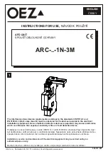 OEZ ARC 1N-3M Series Instructions For Use Manual preview