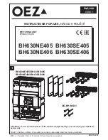 Предварительный просмотр 1 страницы OEZ BH630NE405 Instructions For Use Manual