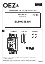 Предварительный просмотр 1 страницы OEZ BL1600SE305 Instructions For Use Manual