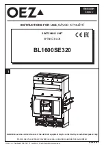 Preview for 1 page of OEZ BL1600SE320 Instructions For Use Manual