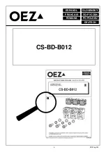 Предварительный просмотр 3 страницы OEZ CS-BD-B012 Instructions For Use Manual