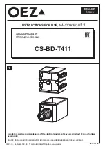 Preview for 1 page of OEZ CS-BD-T411 Instructions For Use Manual