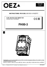 Preview for 1 page of OEZ FH00-3 Series Instructions For Use Manual