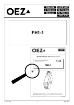 Предварительный просмотр 13 страницы OEZ FH1-1 Series Instructions For Use Manual