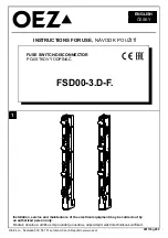 Предварительный просмотр 1 страницы OEZ FSD00-3 D-F Series Instructions For Use Manual