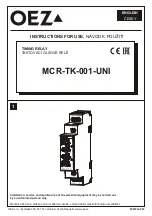 OEZ MCR-TK-001-UNI Instructions For Use Manual preview