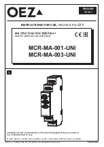 OEZ MINIA MCR-MA-001-UNI Instructions For Use Manual preview