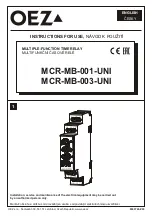 OEZ MINIA MCR-MB-001-UNI Instructions For Use Manual preview