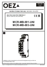 Preview for 1 page of OEZ MINIA MCR-MB-001-UNI Instructions For Use Manual