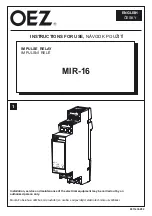 OEZ MIR-16 Series Instructions For Use Manual preview