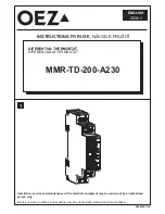 Предварительный просмотр 1 страницы OEZ MMR-TD-200-A230 Instructions For Use Manual