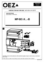 OEZ MP-BC-X B Series Instructions For Use Manual preview