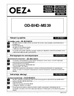 Предварительный просмотр 3 страницы OEZ OD-BHD-MS39 Instructions For Use