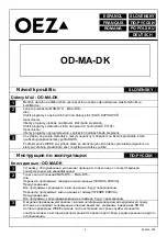 Предварительный просмотр 3 страницы OEZ OD-MA-DK Instructions For Use