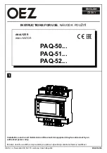 Preview for 1 page of OEZ PAQ-50 Series Instructions For Use Manual