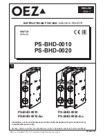 Предварительный просмотр 1 страницы OEZ PS-BHD-0010 Instructions For Use Manual