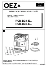 Preview for 1 page of OEZ RCD-BC3-E Series Instructions For Use Manual