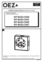 OEZ RP-BHD-CN40 Instructions For Use Manual предпросмотр