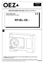 Предварительный просмотр 1 страницы OEZ RP-BL-CK Series Instructions For Use Manual