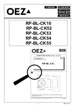 Предварительный просмотр 5 страницы OEZ RP-BL-CK Series Instructions For Use Manual