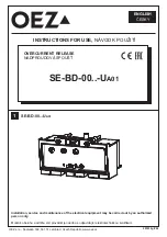 OEZ SE-BD-00 UA01 Series Instructions For Use Manual preview