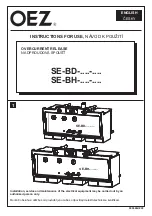 OEZ SE-BD Series Instructions For Use Manual предпросмотр