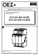 OEZ SVC-DC-800-3V-MZ Instructions For Use Manual preview