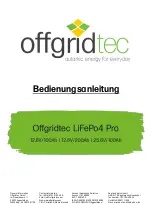 Offgridtec LifePO4 Pro User Manual preview