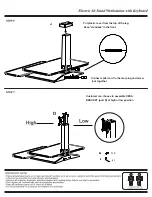 Предварительный просмотр 4 страницы office portfolio STANDESK MEMORY Series Assembly Instructions Manual