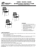 Preview for 1 page of Office Star Products 183305 Operating Instructions