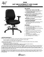 Office Star Products 24/7 ELITE 54666 Operating Instructions preview