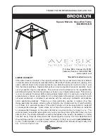 Предварительный просмотр 1 страницы Office Star Products AVE SIX BROOKLYN MG0922S-NB Assembly Instructions