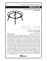 Preview for 1 page of Office Star Products Ave Six BROOKLYN MG1230R-NB Manual