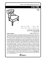 Preview for 1 page of Office Star Products AVE-SIX COLTON CLT Manual