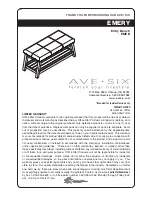 Preview for 1 page of Office Star Products AVE SIX EMERY EMEB Quick Start Manual