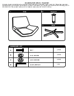 Preview for 2 page of Office Star Products Ave Six YIELD YLD5130 Assembly Instructions