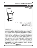 Preview for 1 page of Office Star Products Avenue Six NASH Assembly Instructions