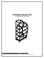 Preview for 1 page of Office Star Products CRESCENT BOOKCASE Operating Instructions