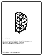 Preview for 4 page of Office Star Products CRESCENT BOOKCASE Operating Instructions